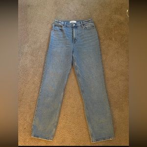 Abercrombie Ultra High Rise 90s straight jeans in medium blue